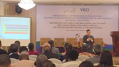 Forum sur le soutien de l’entrepreneuriat en Asie-Pacifique, les 20 et 21 septembre à Hanoi. Photo: VNA.