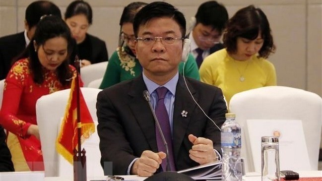 Le ministre vietnamien de la Justice Lê Thanh Long à la 10e Conférence des ministres de la Justice de l’ASEAN. Photo : VNA