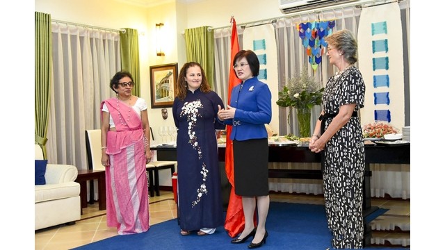 L’ambassadrice Nguyên Nguyêt Nga est fière d’être à cet événement. Photo : http://baoquocte.vn