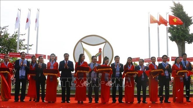 Cérémonie d’inauguration du parc industriel d’amitié Vietnam-Japon, à Cân Tho, le 3 novembre. Photo : VNA