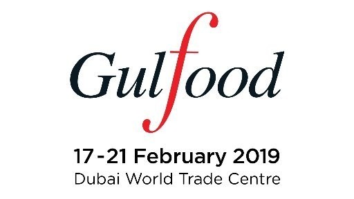 Logo de la foire Gulfood Dubai 2019. Photo: BTC.