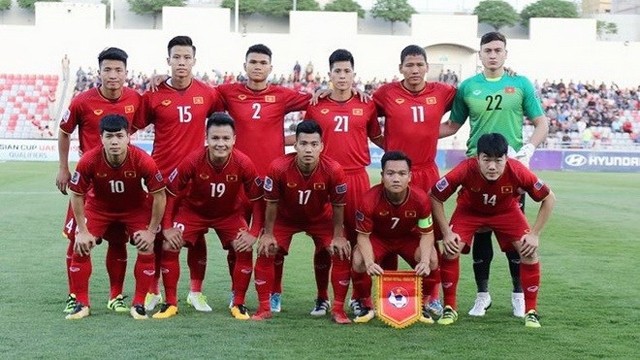 L'équipe nationale du Vietnam. Photo : VNA