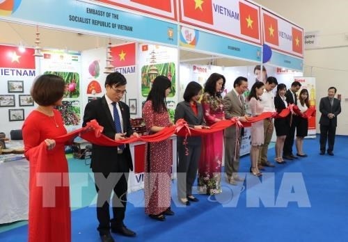 L'inauguration des  stands vietnamiens à l'IITF 2018 en Inde. Photo : VNA.