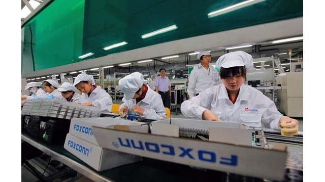 Une usine de Foxconn. Photo : EPA