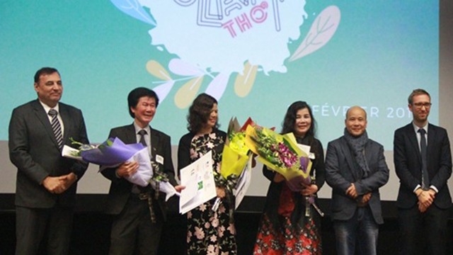 La finale de la 2e édition du Slam de poésie Vietnam  2018. Photo : NDEL.