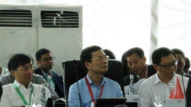 La délégation vietnamienne à la 18e TELMIN à Bali, en Indonésie. Photo : VNA.