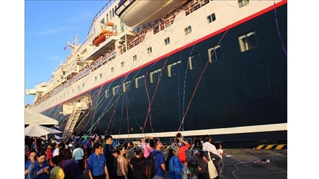Cérémonie de départ du bateau de la jeunesse ASEAN - Japon 2018. Photo: VNA