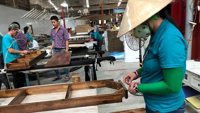 Le bois et les produits dérivés ont un rôle important dans les exportations vietnamiennes. Photo : VNA