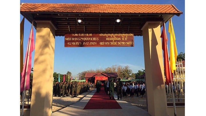 Inauguration du site commémoratif Front 579 dans la province de Strung Treng au Cambodge.