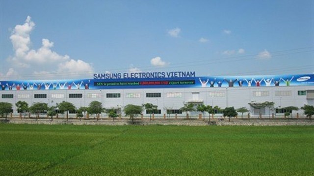 L'usine Samsung à Phô Yên, province de Thai Nguyên (au Nord). Photo: CVN 