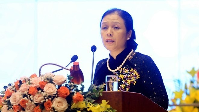 La vice-ministre vietnamienne des Affaires étrangères, Nguyên Phuong Nga, nouvelle présidente de l’UOAV. Photo : VNA. 