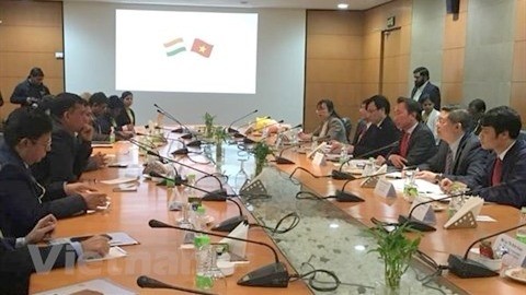 Un séminaire entre le Vietnam et l'Inde a été organisé dans le cadre du salon. Photo : VNA.