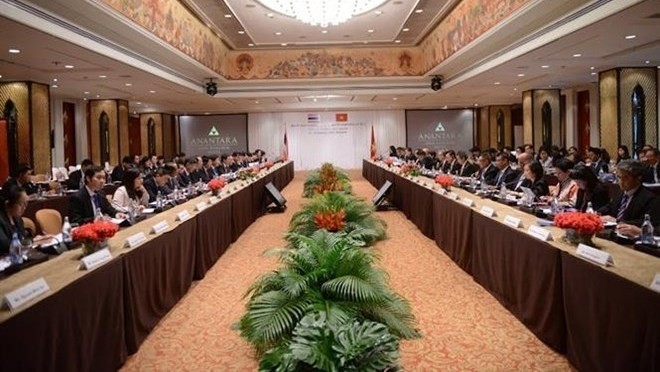 Vue de la 3e réunion du Comité mixte de coopération bilatérale Vietnam-Thaïlande. Photo: VNA