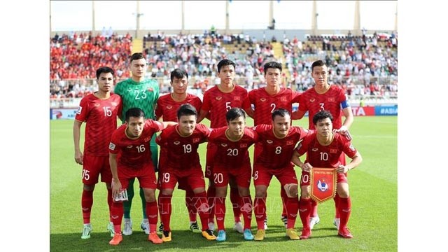 L’équipe de football du Vietnam. Photo: VNA