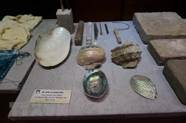 Des objets présentés au Musée de Hanoi. Photo : VNA.