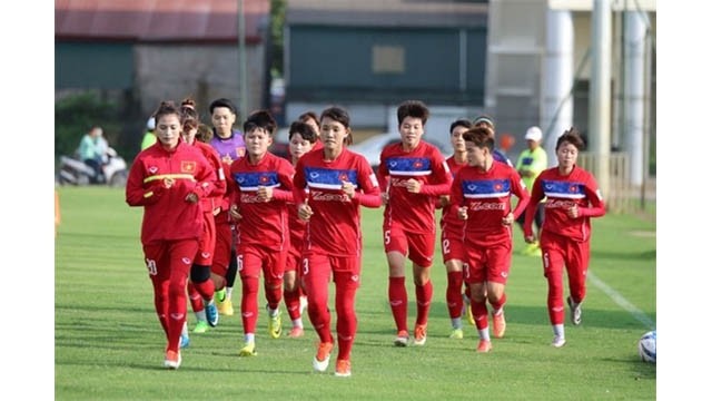L’équipe nationale de football féminin du Vietnam. Photo: vtv.vn