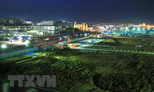 Un coin de l’usine de Samsung Electronics Vietnam bassée dans la province de Thai Nguyên (au Nord). Photo : VNA