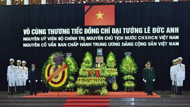 La dépouille de l’ancien Président vietnamien Lê Duc Anh est conservée à la Maison des funérailles nationales à Hanoï.