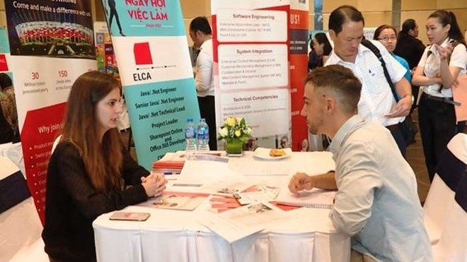 Le Forum d’emploi franco-vietnamien en 2018. Photo : CPV.