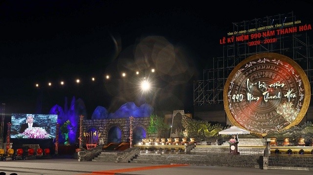 Cérémonie de célébration du 990e anniversaire de la province de Thanh Hoa. Photo : VGP.