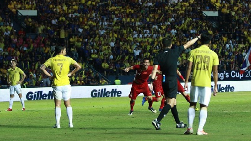 L’unique but a été marrqué par Nguyên Anh Duc à 90 + 4 minutes. Photo : VNA.