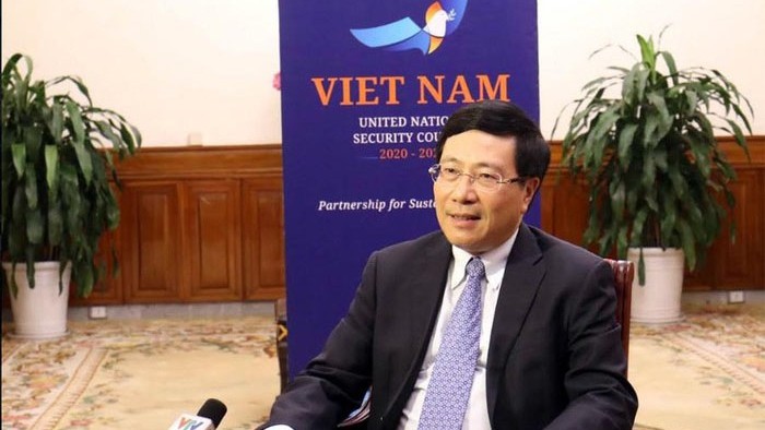 Le Vice-Premier ministre et ministre des Affaires étrangères Pham Binh Minh. 