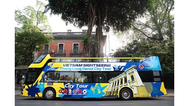 Il est prévu que ces bus à deux étages seront mis en service à partir du 15 juin. Photo : Journal Quang Ninh.