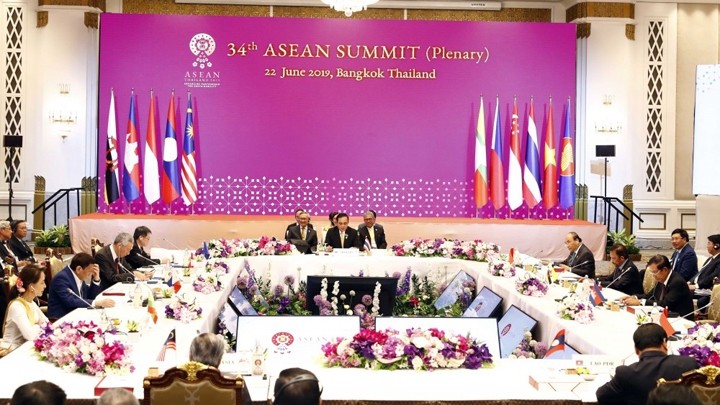 Vue générale de la séance plénière du 34e sommet de l'ASEAN. Photo : VNA.