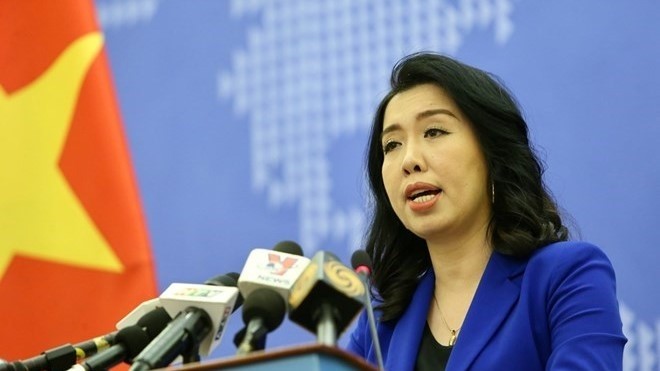 La porte-parole du Ministère vietnamien des Affaires étrangères Lê Thi Thu Hang. Photo : VNA.