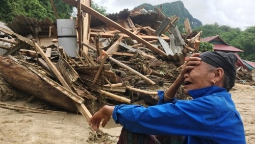 Le typhon Wipha a causé d'innombrables dégâts matériels et humains dans plusieurs localités vietnamiennes. Photo : VOV.