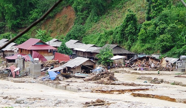 La tempête Wipha cause des dégâts dans plusieurs localités. Photo: NDEL.
