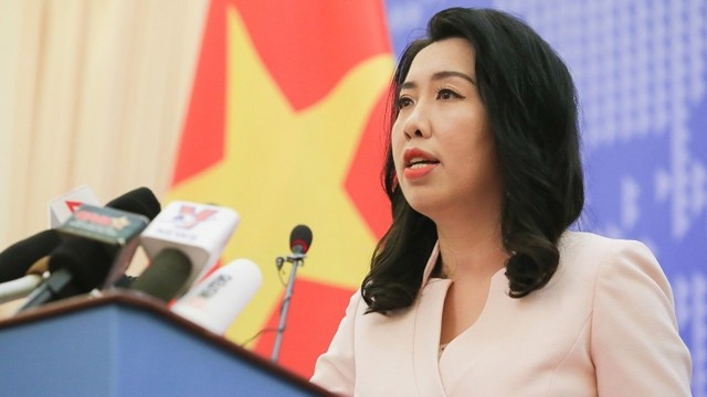 La porte-parole du ministère des Affaires étrangères, Lê Thi Thu Hang. Photo : NDEL.