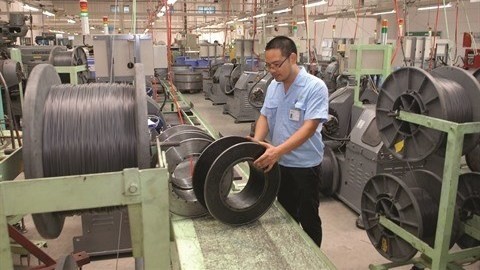 La société Yamato Industries Vietnam, à 100% capital japonais, dans la zone industrielle Quê Vo, province de Bac Ninh (au Nord). Photo : VNA.