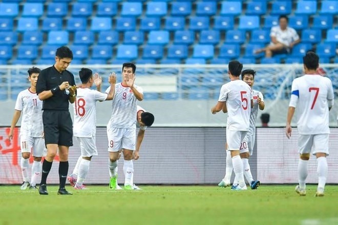 Le Vietnam bat la Chine lors d’un match amical. Photo : VNA.