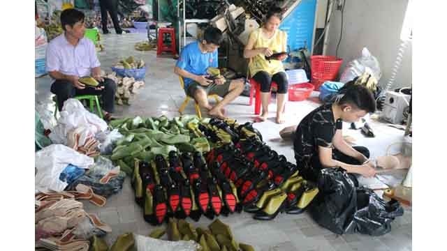 Le village de métier de production des chaussures au district de Gia Lôc, ville de Hai Duong. Photo : NDEL.