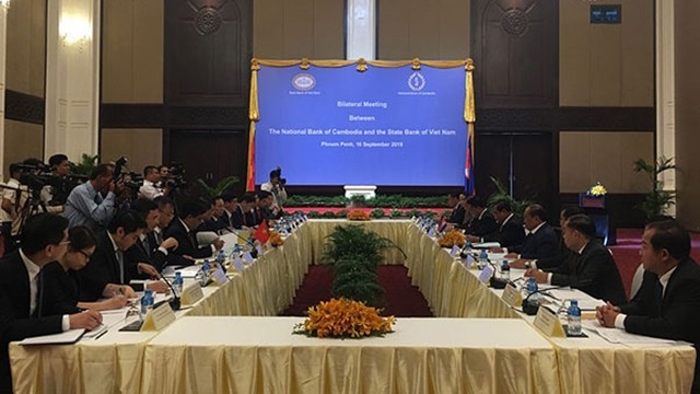 Vue générale de la  conférence annuelle des banques centrales du Vietnam et du Cambodge, le 16 septembre à Phnom Penh. Photo : NDEL.