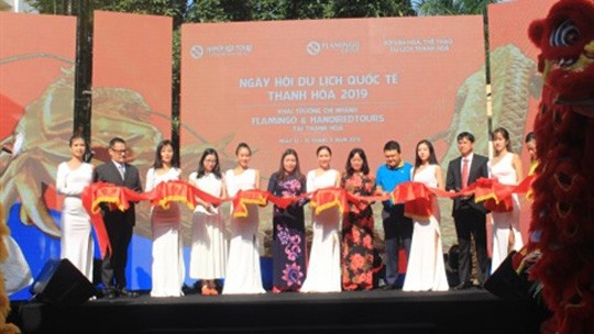 Cérémonie d'ouverture de la Foire touristique internationale de Thanh Hoa 2019, le 14 septembre à Thanh Hoa (Centre).  Photo : VNA