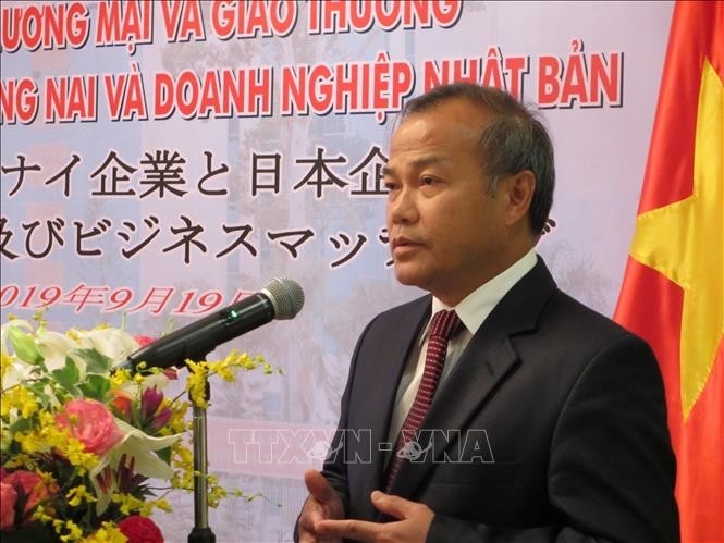 L’ambassadeur du Vietnam au Japon, Vu Hông Nam, lors de la conférence de promotion de l’investissement et du commerce de Dông Nai à Tokyo. Photo : VNA.