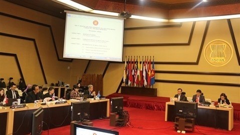 Lors d'une réunion du Groupe spécial chargé de l’Initiative de l’intégration de l’ASEAN. Photo : VNA.