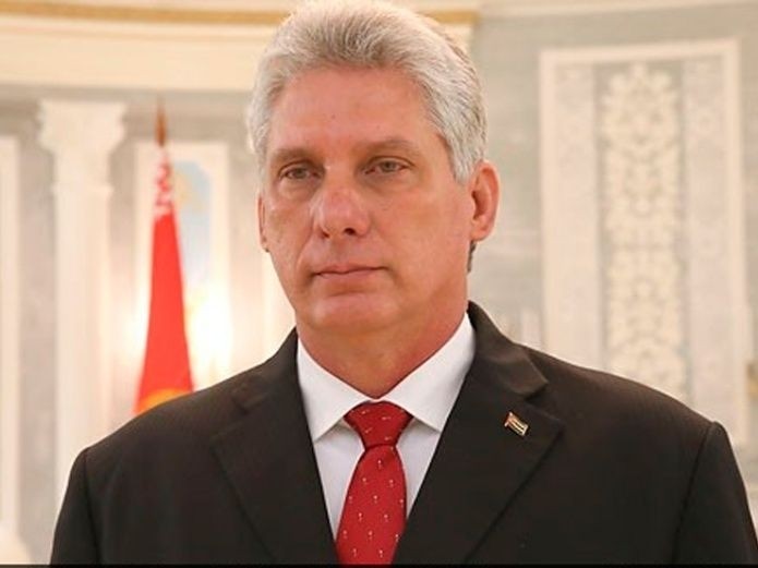 Le Président de la République de Cuba Miguel Díaz-Canel Bermúdez.