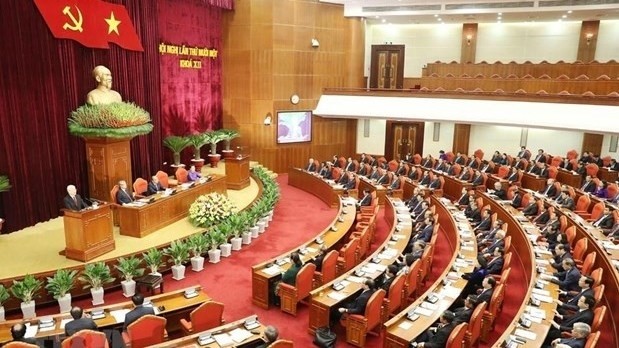 Le 11e Plénum du Comité central du PCV s'est ouvert le 7 octobre à Hanoi. Photo : VNA.