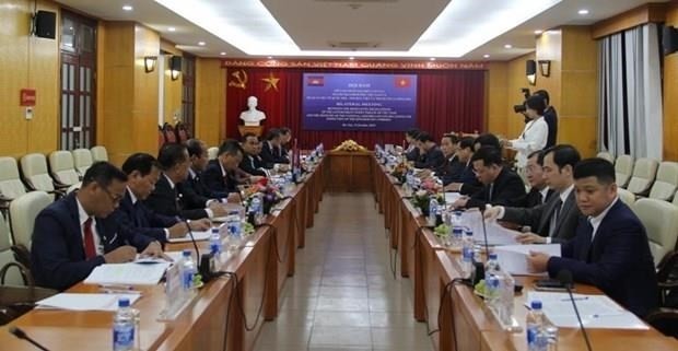 Panorama de l'entretien. Photo : Inspection gouvernementale du Vietnam.