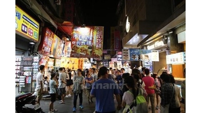 Un marché nocturne à Taïwan. Photo: VN+/CVN