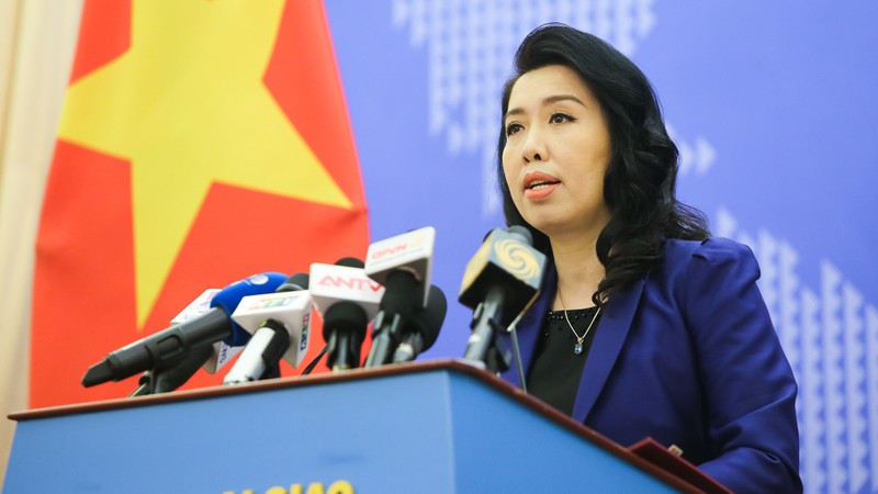 La porte-parole du Ministère vietnamien des Affaires étrangères, Lê Thi Thu Hang. Photo : VGP.