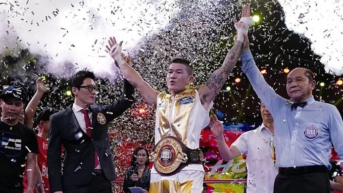 Truong Dinh Hoàng est devenu le premier Vietnamien à remporter le titre WBA Asie de l'Est. Photo : Vnexpresse. 