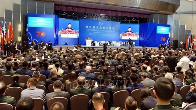 Vue générale de l’ouverture du Forum de Xiangshan, le 21 octobre à Pékin, en Chine. Photo : VNA.
