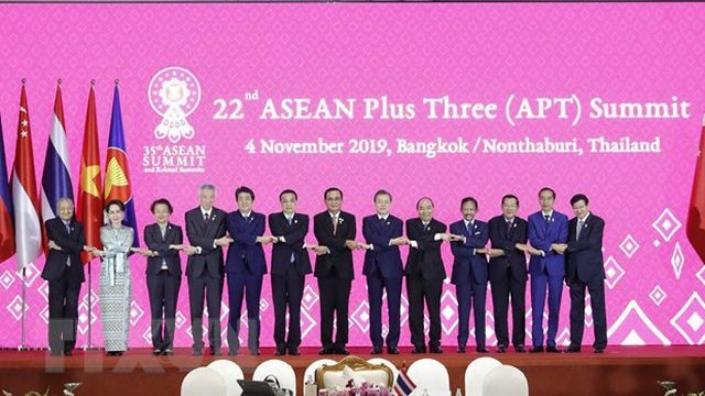 Les dirigeants de l'ASEAN+3. Photo : VNA.