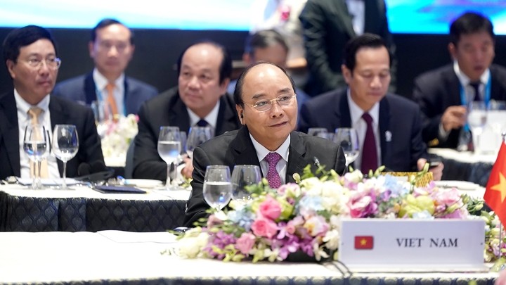 Le Premier ministre Nguyên Xuân Phuc lors du sommet. Photo : VGP.