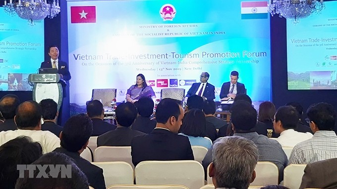 Forum de promotion de commerce, d’investissement et de tourisme Inde-Vietnam. Photo : VNA.