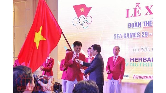 L’objectif de la délégation vietnamienne est de remporter 65 et 70 médailles d’or et de se classer parmi les trois premiers pays de la région. Photo : VNA.